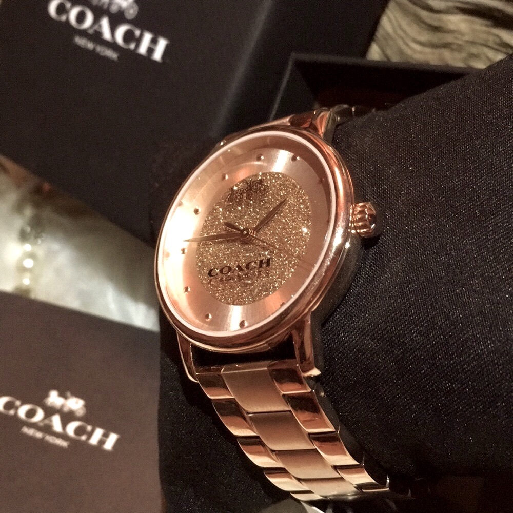🐴🖤Coach® Super Gorgeous RoseGold Swarovski Watch🐴🖤
